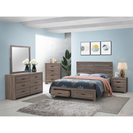  Coaster Furniture Brantford 207043 6-Drawer Dresser - Barrel Oak IMAGE 11