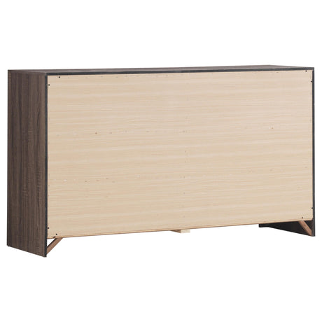  Coaster Furniture Brantford 207043 6-Drawer Dresser - Barrel Oak IMAGE 5