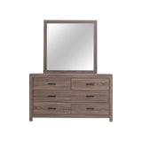  Coaster Furniture Brantford 207044 Dresser Mirror - Barrel Oak IMAGE 3