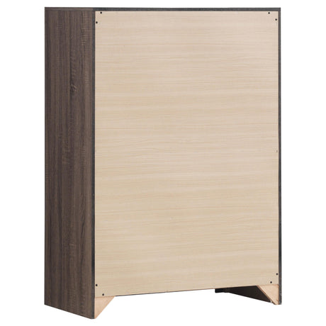  Coaster Furniture Brantford 207045 4-Drawer Bedroom Chest - Barrel Oak IMAGE 5