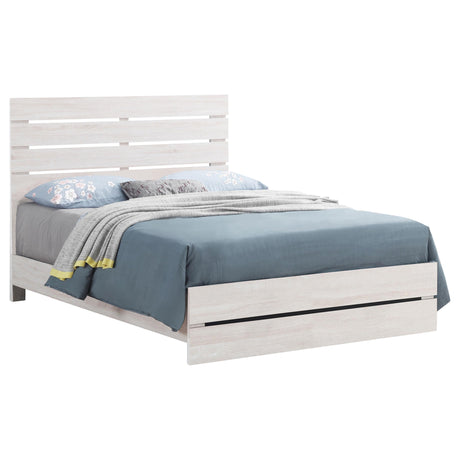  Coaster Furniture Brantford 207051Q Wood Queen Panel Bed - Coastal White IMAGE 2
