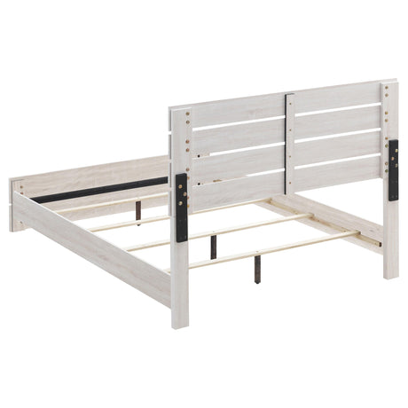  Coaster Furniture Brantford 207051Q Wood Queen Panel Bed - Coastal White IMAGE 3