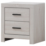  Coaster Furniture Brantford 207052 2-Drawer Nightstand - Coastal White IMAGE 3