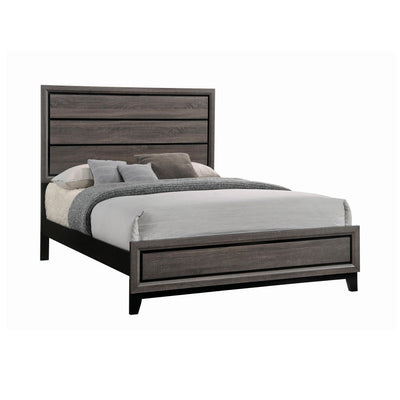  Coaster Furniture Watson 212421F Wood Full Panel Bed - Grey Oak IMAGE 1