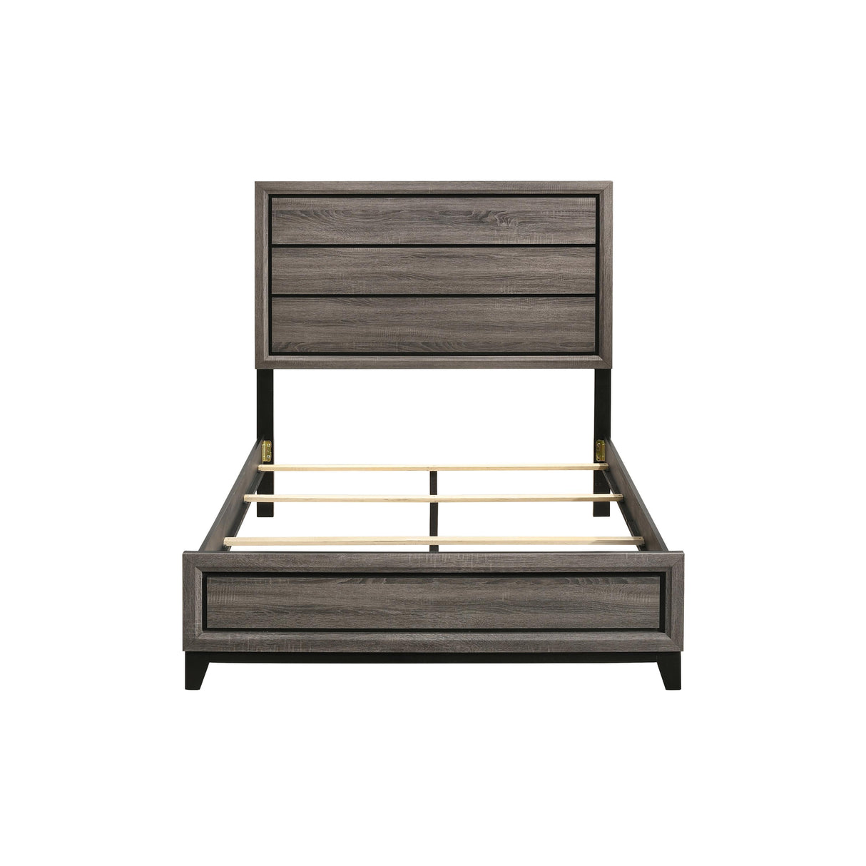  Coaster Furniture Watson 212421F Wood Full Panel Bed - Grey Oak IMAGE 4