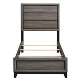  Coaster Furniture Watson 212421T Wood Twin Panel Bed - Grey Oak IMAGE 3