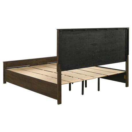  Coaster Furniture Woodmont 222631KE Eastern King Storage Bed - Rustic Golden Brown IMAGE 4