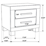  Coaster Furniture Woodmont 222632 2-Drawer Nightstand - Rustic Golden Brown IMAGE 10