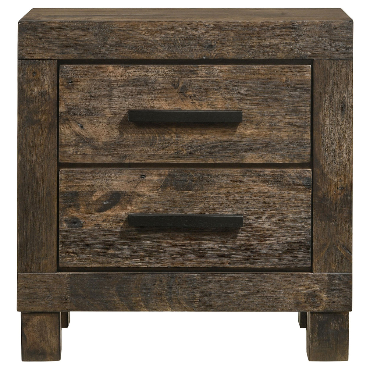  Coaster Furniture Woodmont 222632 2-Drawer Nightstand - Rustic Golden Brown IMAGE 2