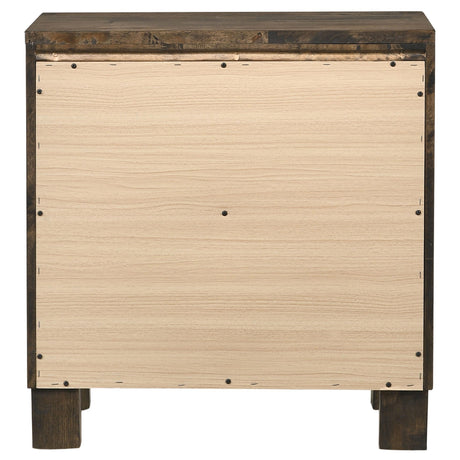  Coaster Furniture Woodmont 222632 2-Drawer Nightstand - Rustic Golden Brown IMAGE 6