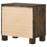  Coaster Furniture Woodmont 222632 2-Drawer Nightstand - Rustic Golden Brown IMAGE 7