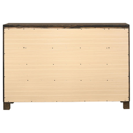  Coaster Furniture Woodmont 222633 8-Drawer Dresser - Rustic Golden Brown IMAGE 6