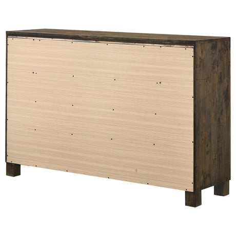  Coaster Furniture Woodmont 222633 8-Drawer Dresser - Rustic Golden Brown IMAGE 7