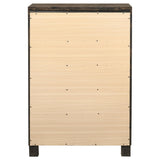  Coaster Furniture Woodmont 222635 5-Drawer Bedroom Chest - Rustic Golden Brown IMAGE 6