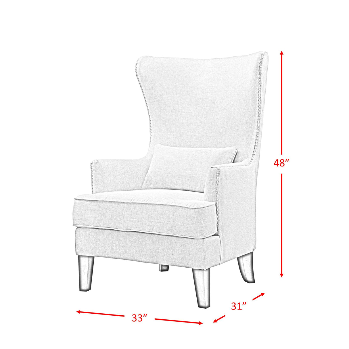  Elements International Kori Accent Chair - Heirloom Natural IMAGE 10
