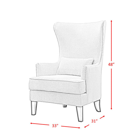  Elements International Kori Accent Chair - Heirloom Natural IMAGE 10