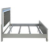  Coaster Furniture Gunnison 223211KE Wood Eastern King LED Panel Bed - Silver Metallic IMAGE 8