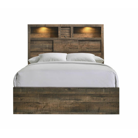  Elements International Bailey BY520KB King Bookcase Bed with Bluetooth IMAGE 2
