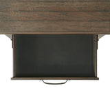  Elements International Scott SC300NS Nightstand with USB Ports - Walnut IMAGE 5