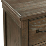  Elements International Scott SC300DRMR Dresser with Mirror Set - Walnut IMAGE 5