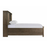  Elements International Scott SC370KB King Platform Storage Bed - Walnut IMAGE 3