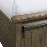  Elements International Scott SC370KB King Platform Storage Bed - Walnut IMAGE 6