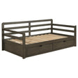  Coaster Furniture Sorrento 305706 2-Drawer Twin XL Daybed with Extension Trundle - Grey IMAGE 1