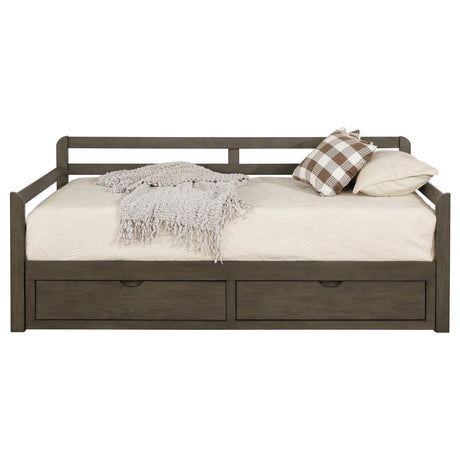  Coaster Furniture Sorrento 305706 2-Drawer Twin XL Daybed with Extension Trundle - Grey IMAGE 15