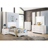  Coaster Furniture Felicity 203500T Wood Twin LED Panel Bed - White High Gloss IMAGE 12