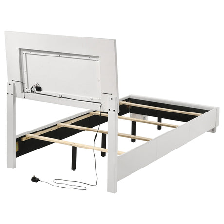  Coaster Furniture Felicity 203500T Wood Twin LED Panel Bed - White High Gloss IMAGE 9