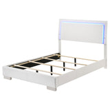  Coaster Furniture Felicity 203500F Wood Full LED Panel Bed - White High Gloss IMAGE 5