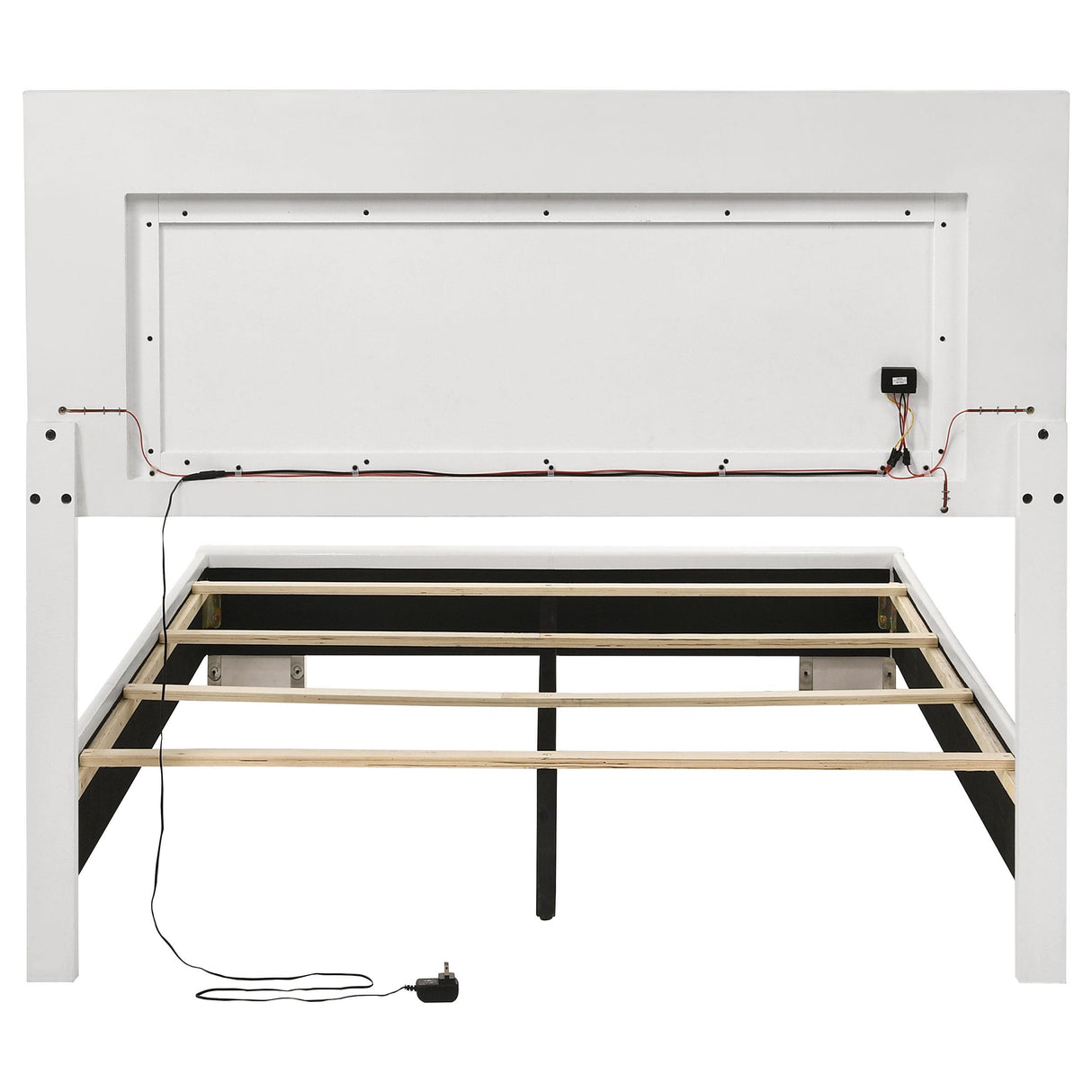  Coaster Furniture Felicity 203500F Wood Full LED Panel Bed - White High Gloss IMAGE 8