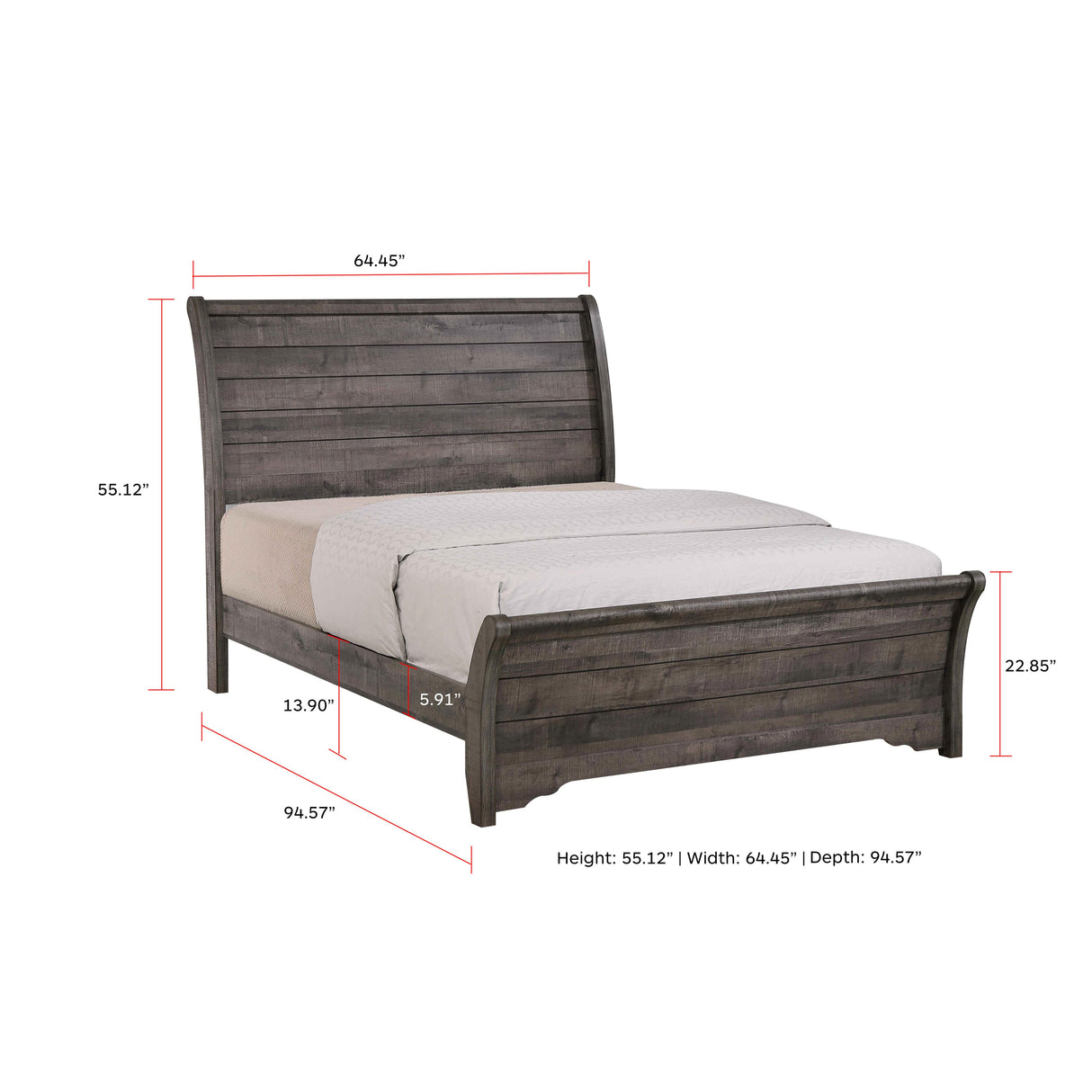  Crown Mark Coralee B8100-K King Bed IMAGE 3