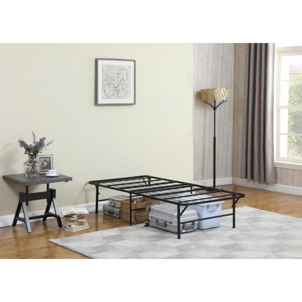  Coaster Furniture Mabel 305957Q Metal Queen Mattress Support Platform Bed - Black IMAGE 5