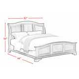  Elements International Cameron CM750KB King Panel Bed - Cherry IMAGE 3