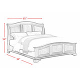  Elements International Cameron CM750QB Queen Panel Bed - Cherry IMAGE 3