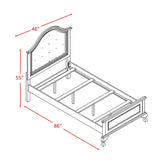  Elements International Jesse JS700TB Twin Panel Bed IMAGE 3