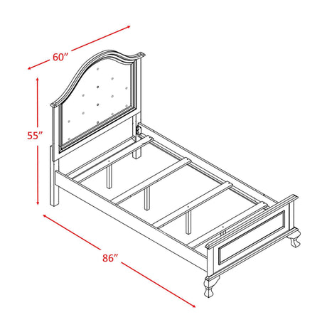  Elements International Jesse JS700FB Full Panel Bed IMAGE 3