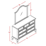 Elements International Jesse JS700DRMR Dresser and Mirror Set IMAGE 4