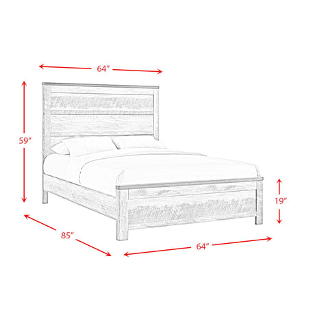  Elements International Millers Cove MC300QB Queen Panel Bed IMAGE 9