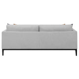  Coaster Furniture Apperson 508681 Upholstered Track Arm Sofa - Light Grey IMAGE 6