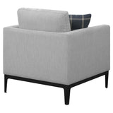 Coaster Furniture Apperson 508683 Upholstered Track Arm Accent Chair - Light Grey IMAGE 8