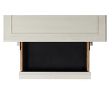  Elements International Slater SR600NS 3-Drawer Nightstand with USB Ports - White IMAGE 5