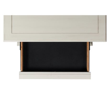  Elements International Slater SR600NS 3-Drawer Nightstand with USB Ports - White IMAGE 5
