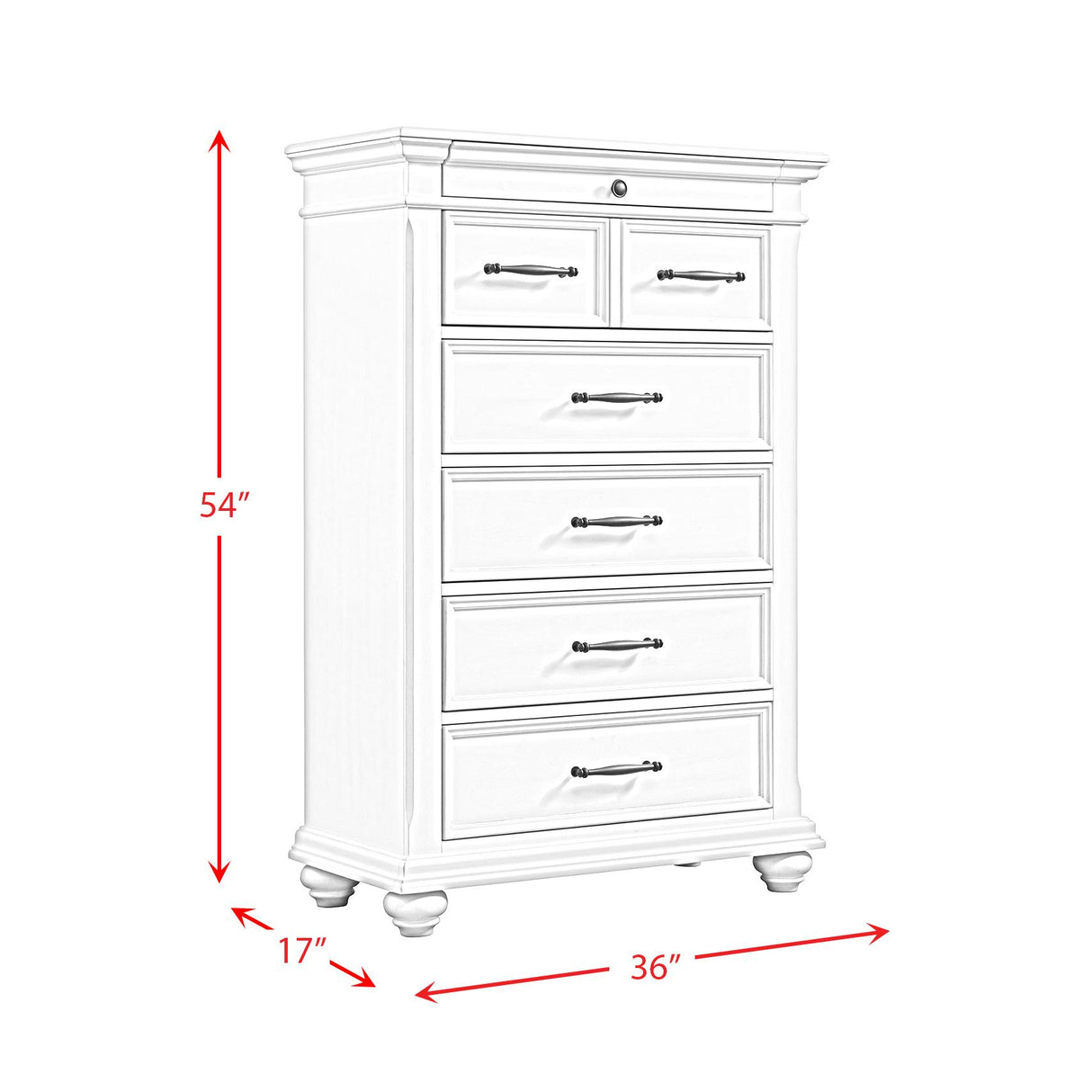  Elements International Slater SR600CH Chest - White IMAGE 11