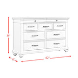  Elements International Slater SR600DR Dresser - White IMAGE 12