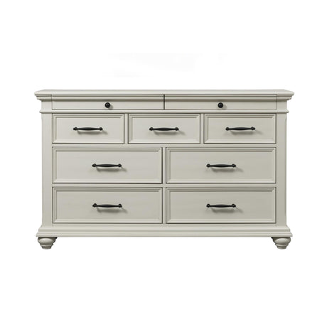  Elements International Slater SR600DR Dresser - White IMAGE 2