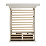  Elements International Slater SR650QB Queen Platform Storage Bed - White IMAGE 4