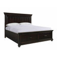  Elements International Slater SR850KB King Platform Storage Bed - Black IMAGE 1