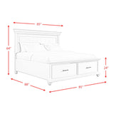 Elements International Slater SR850KB King Platform Storage Bed - Black IMAGE 12